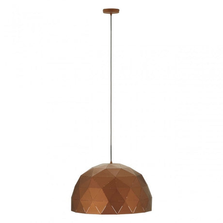 Geoi Large Coffee Dome Pendant Light Brown