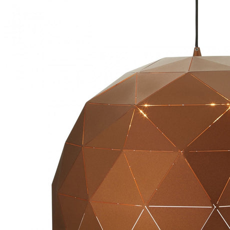 Geoi Large Coffee Dome Pendant Light Brown