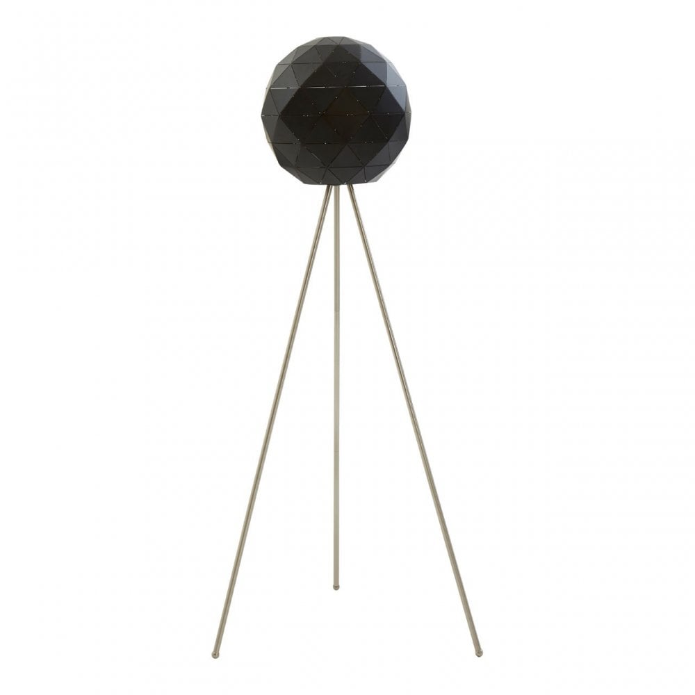 Geoi Black Finish Floor Lamp Black