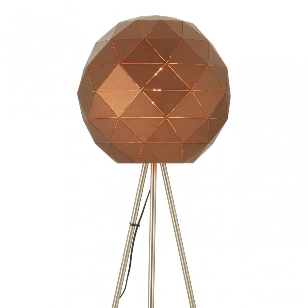 Geoi Coffee Finish Floor Lamp Brown