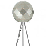 Geoi Silver Finish Floor Lamp Silver