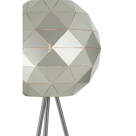 Geoi Silver Finish Floor Lamp Silver