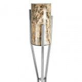 Artefacto Onyx Stone Floor Lamp Silver