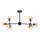 Starship 8 Bulb Pendant Light Black