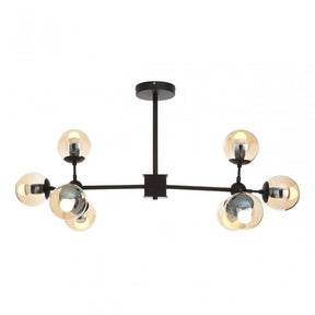 Starship 8 Bulb Pendant Light Black