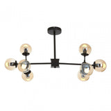 Starship 8 Bulb Pendant Light Black