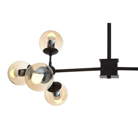 Starship 8 Bulb Pendant Light Black