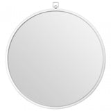 Jacen Round Wall Mirror Silver