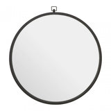Jacen Round Wall Mirror Black