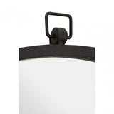 Jacen Round Wall Mirror Black