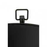 Jacen Round Wall Mirror Black