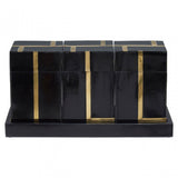 Odell Black &amp; Gold Canister Set Black