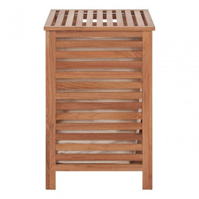Walnut Wood Laundry Hamper Natural