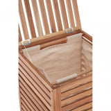Walnut Wood Laundry Hamper Natural