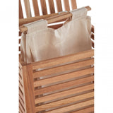 Walnut Wood Laundry Hamper Natural