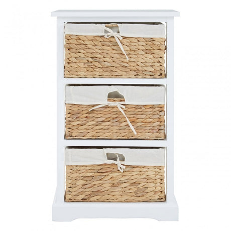Ashby 3 Drawer Chest White