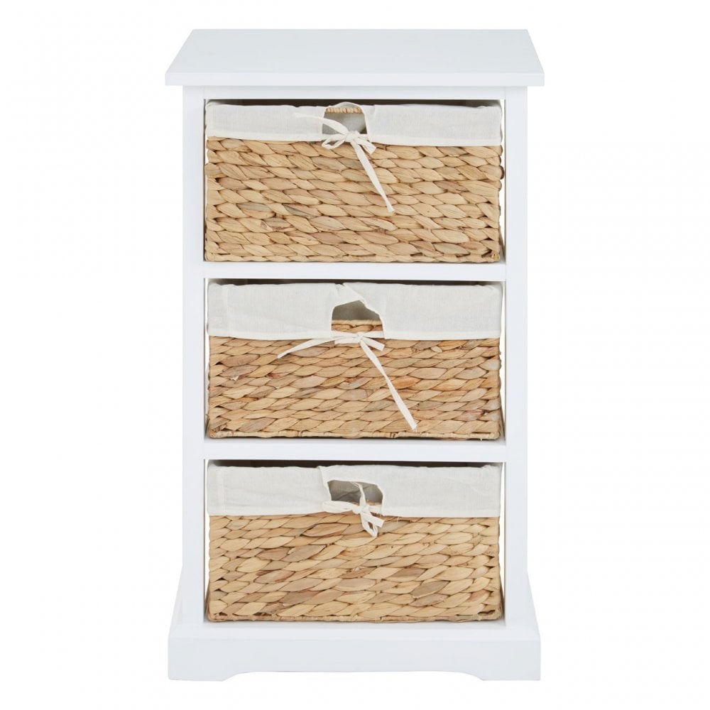 Ashby 3 Drawer Chest White
