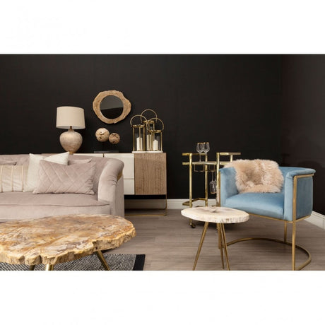 Vita Gold Finish Drinks Trolley Gold