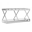 Donal 2 Tier 7 Bottle Silver Wine Rack Silver