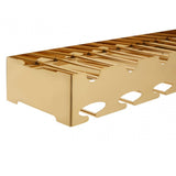 Donal 6 Bottle Gold Finish Wine Rack Rose Gold