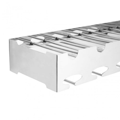 Donal 6 Bottle Silver Wide Wine Rack Silver