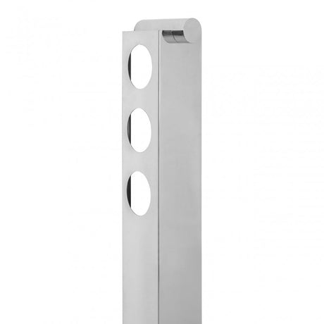 Donal 6 Bottle Silver Vertical Wine Rack Silver