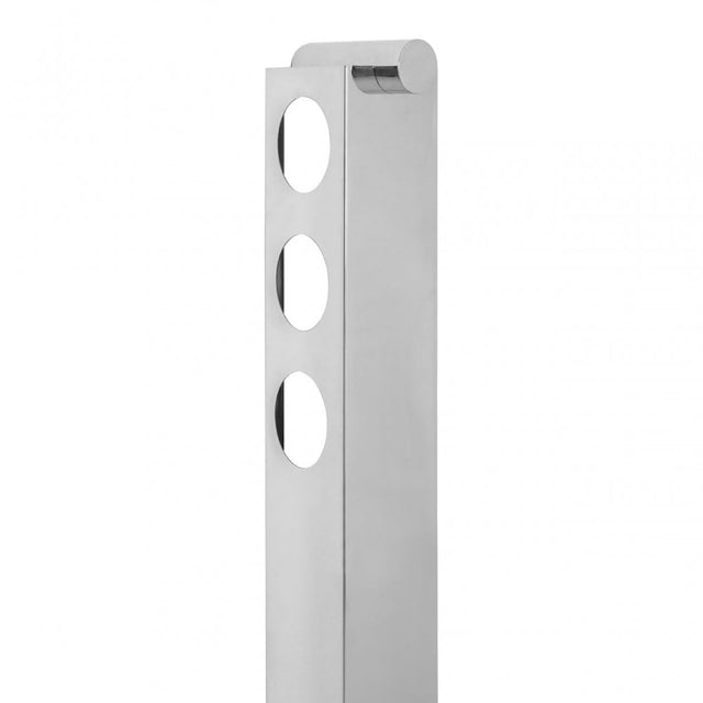 Donal 6 Bottle Silver Vertical Wine Rack Silver