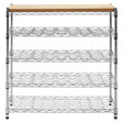 Frankfurt 5 Tier Wine Rack Silver
