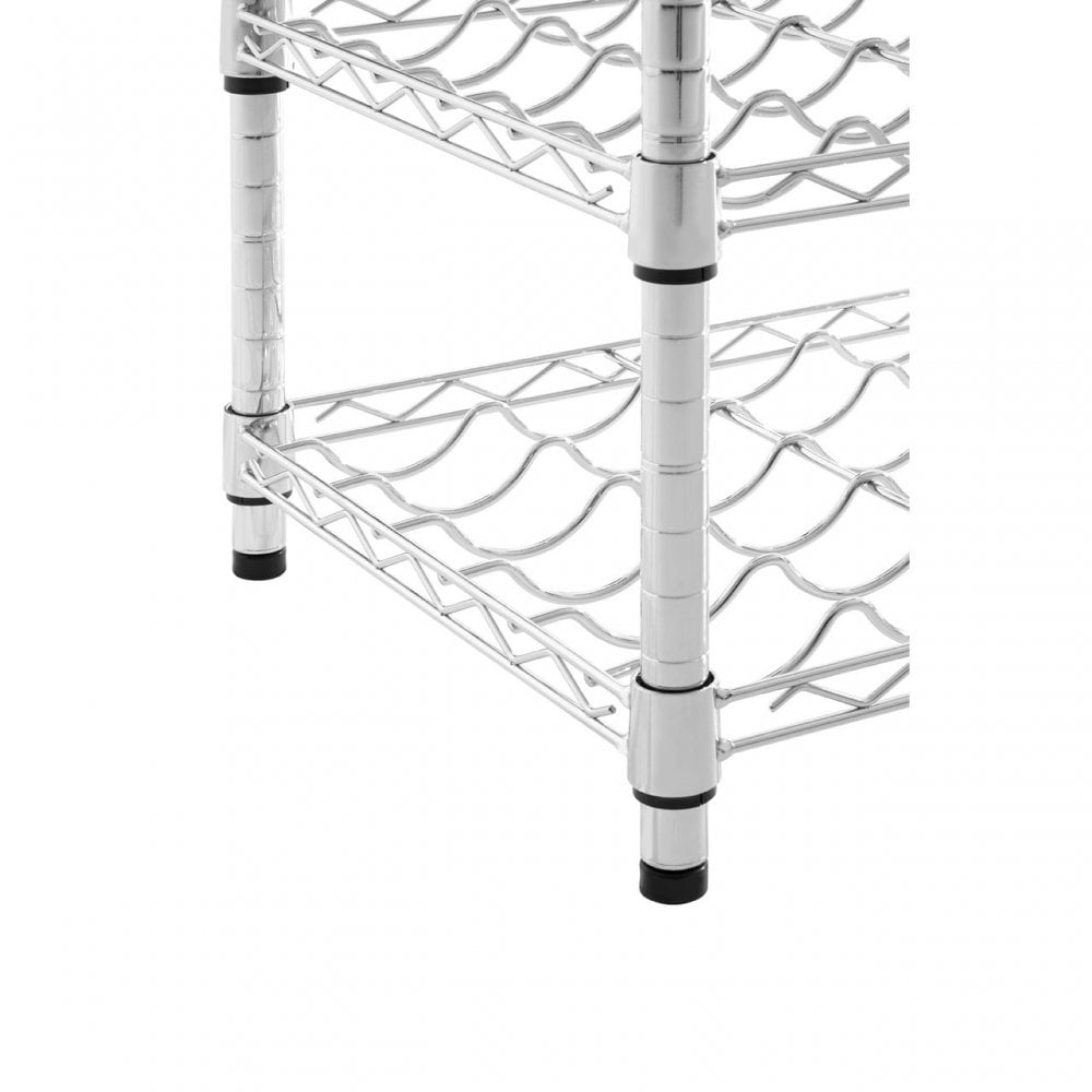 Frankfurt 5 Tier Wine Rack Silver