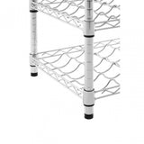 Frankfurt 5 Tier Wine Rack Silver