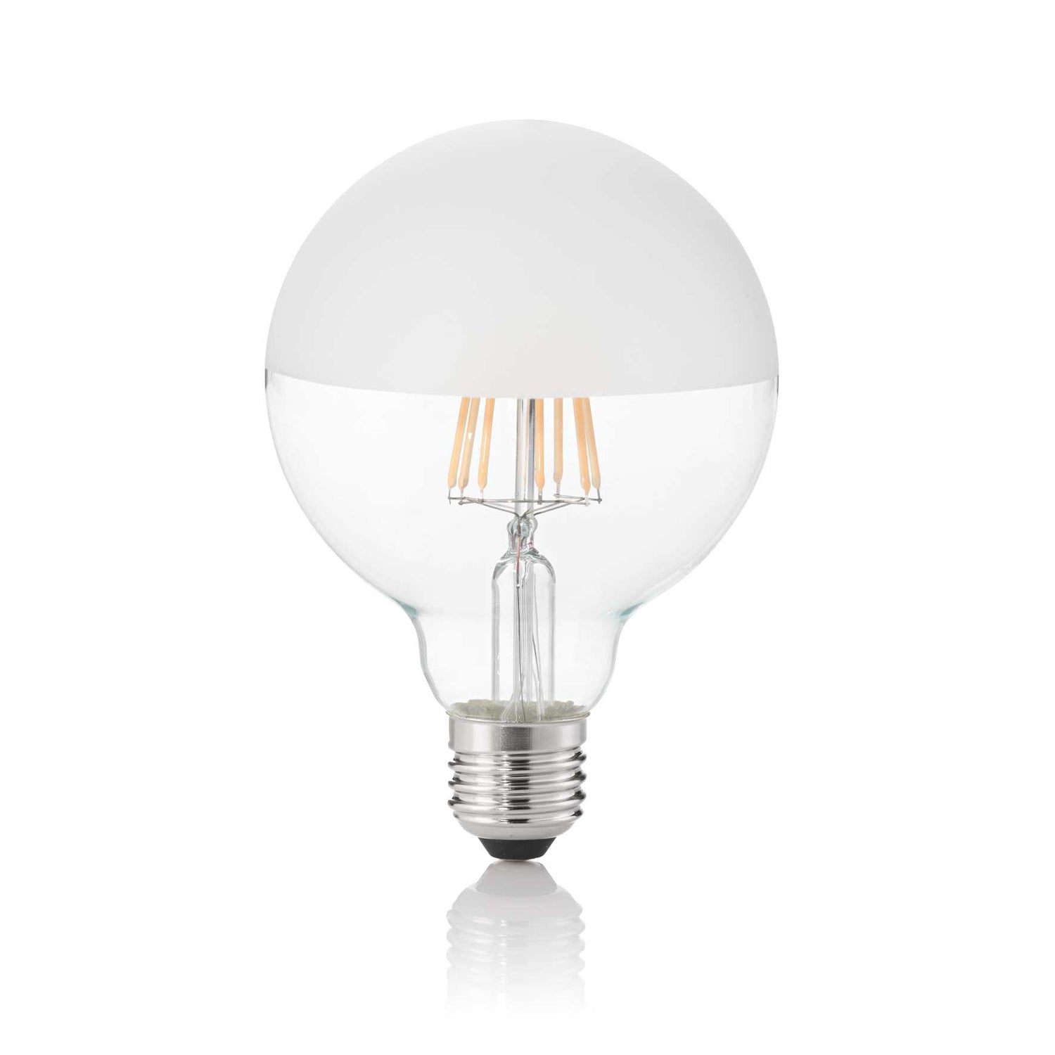 E27 D95 Satin Half Globe LED Bulb 8W 3000K CRI80