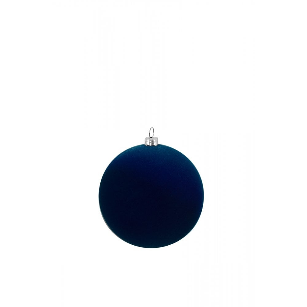 Velvet Blue 12cm Glass Christmas Ornament