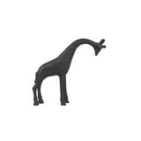 Matte Black Giraffe Decorative Ornament 28.5x6.5x25cm