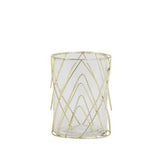 Gold Glass Sutton Tealight Holder 15x20cm