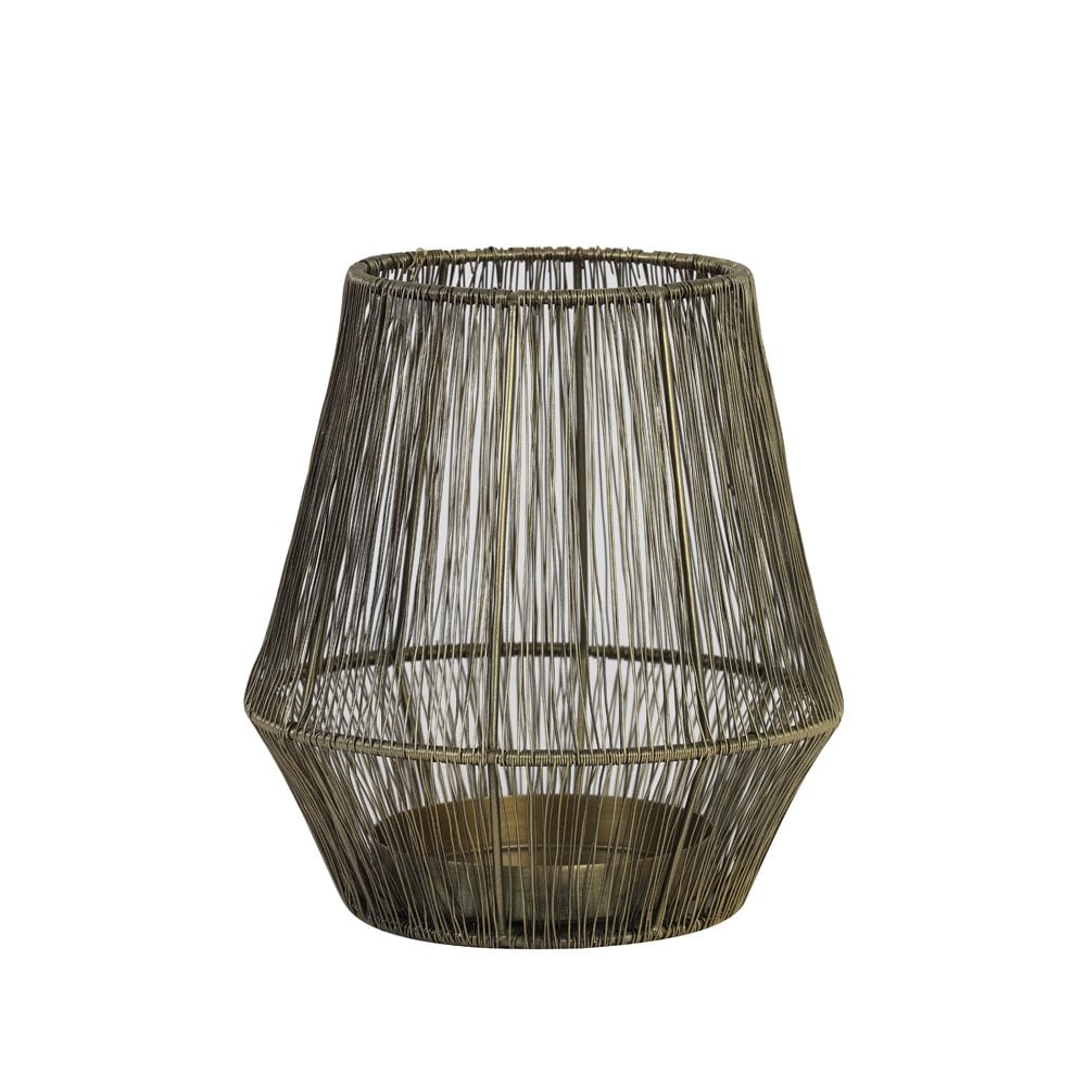 Vitu Antique Bronze Round Tealight Holder 20cm x 22cm