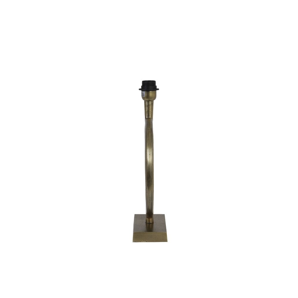 Antique Bronze Liva Lamp Base, 30x12.5x42cm, Round Brass Design
