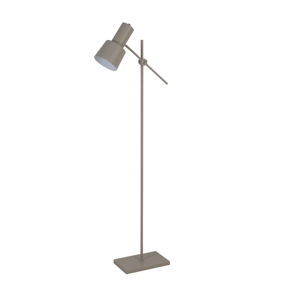 Preston Sand Metal Floor Lamp with E27 Bulb, 155cm Height