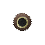 Modern Round LED Table Lamp in Matte Coffee Glass Finish