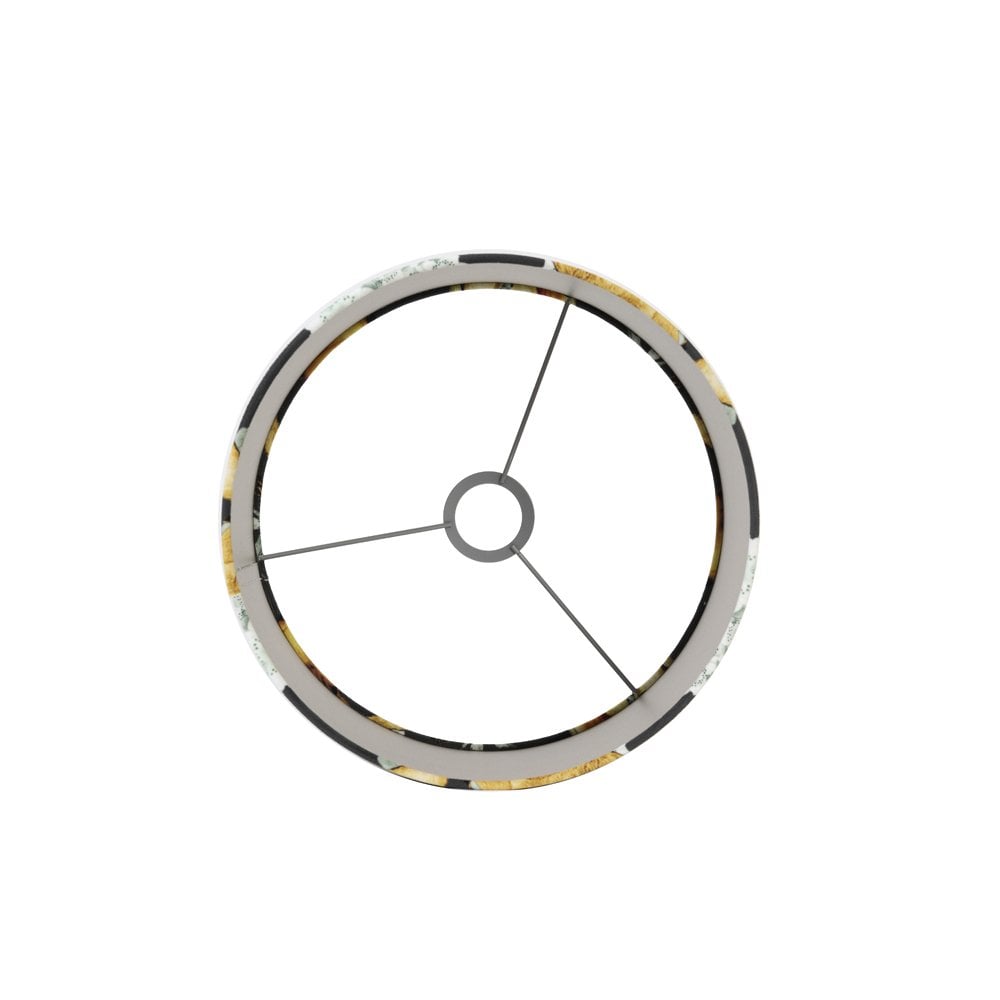 Tropical Jungle Cylinder Shade - 35x35x30cm Velour Fabric