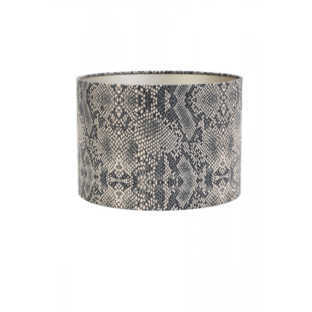 Python Brown Textile Cylinder Lamp Shade 40x40x30cm
