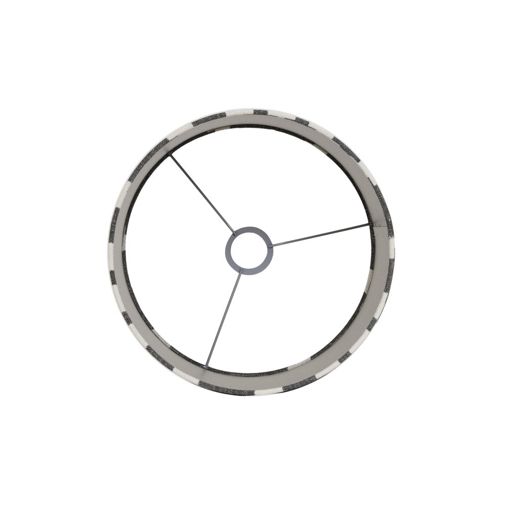 Hamlin Grey Textile Cylinder Shade 50x50x38cm