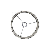 Hamlin Grey Textile Cylinder Shade 50x50x38cm