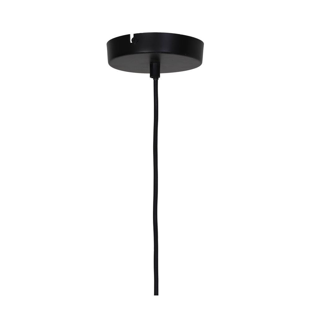 Reilley Matte Black Round Pendant Lamp 40x48cm