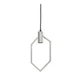 Aina Chrome Pendant Light 20x40cm