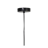 Rustic Leather Pendant Light - 59x35cm Brown Round Fixture