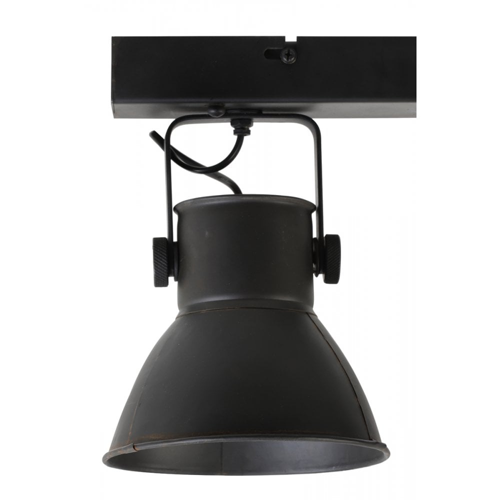 Eliano Dual Light Wall Fixture - Matte Black, 45x18x25cm