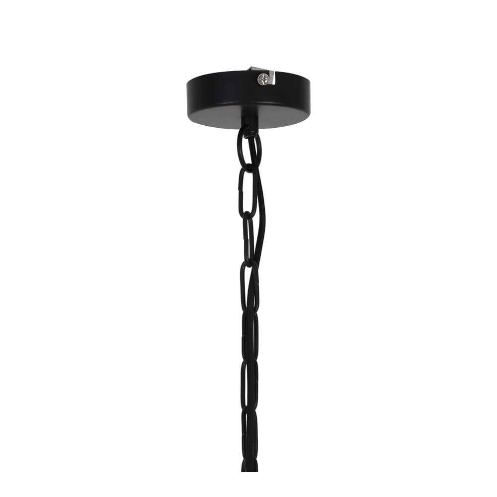 Meya Pendant Lamp in Black and Gold - 23x31cm