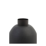 Binco Matte Black Metal Vase 12x16cm