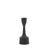 Sleek Culby Matte Black Candle Holder - 5.5x15cm