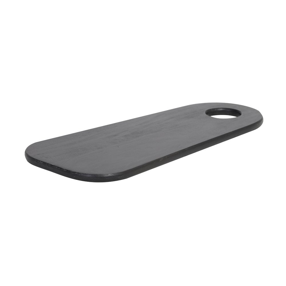 Elegant Black Wood Chopping Board - 50x22.5cm